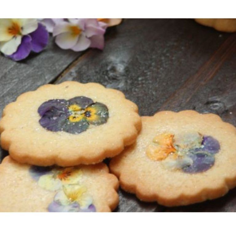 Galletas de flores frescas Ciencia Comestible - Galletas Flores Frescas